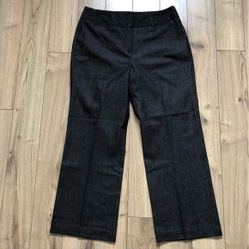 Women Zac Rachel Charcoal Dress Pants Trousers Size 8 Petite