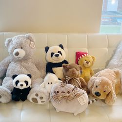 8 plush toys