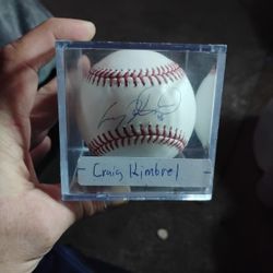 Craig Himbrel Autograph Baseball 