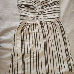 Gap, White With Grey Stripes, Small