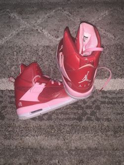 Pink and red Jordan’s