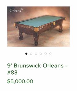 Orleans by Brunswick Billiards Pool Table
