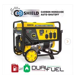 7850/6250-Watt Recoil Start Gasoline and Propane Powered Dual Fuel Portable Generator with CO