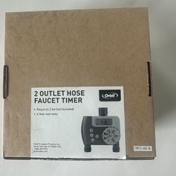 Digital 2 Outlet Hose Faucet Timer
