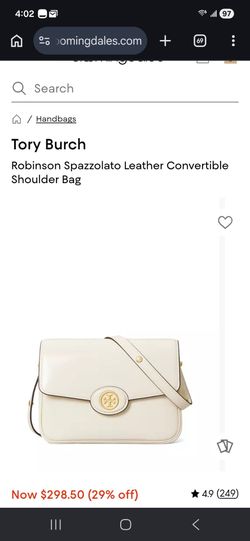 Tory Burch
Robinson Spazzolato Leather Convertible Shoulder Bag Brand New Tory Burch Shea Butter
Bag
