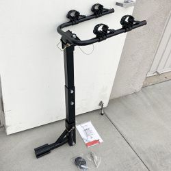 New in Box $55 Tilt Folding 2-Bike Hitch Mount Rack Bicycle Carrier for 2” Hitch w/ Straps 70 lbs Max 