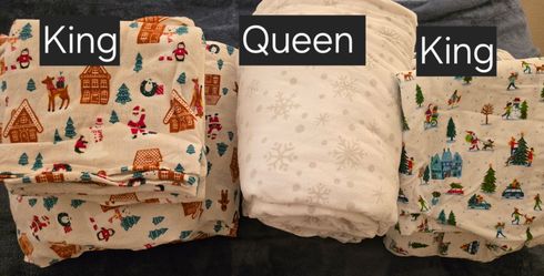 Christmas flannel sheets