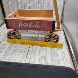 Coca Cola Mini Wooden Crate Wagon