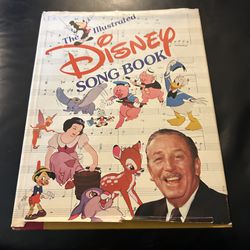 1979 The Illustrated Disney Song Book Hardcover With Discover 