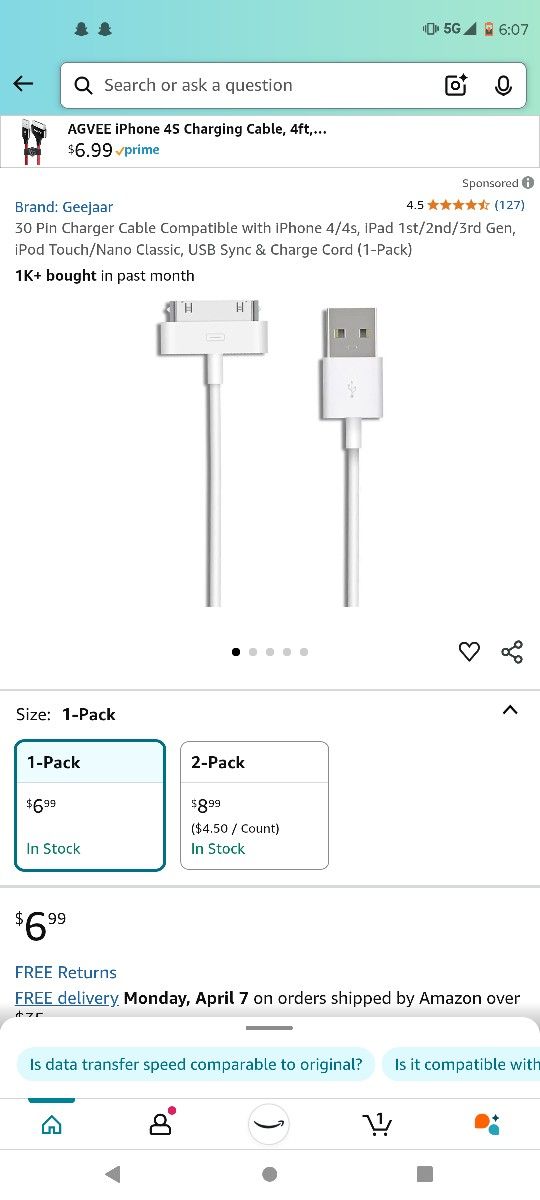 30pin Charger Compatible With iPhone