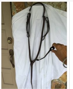 Large leather standing martingale