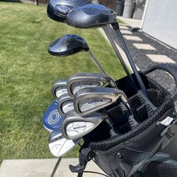 Premium Callaway Ladies Golf Set w/ NEW Odyssey Stroke Lab Putter + Jaws Wedge + Bag