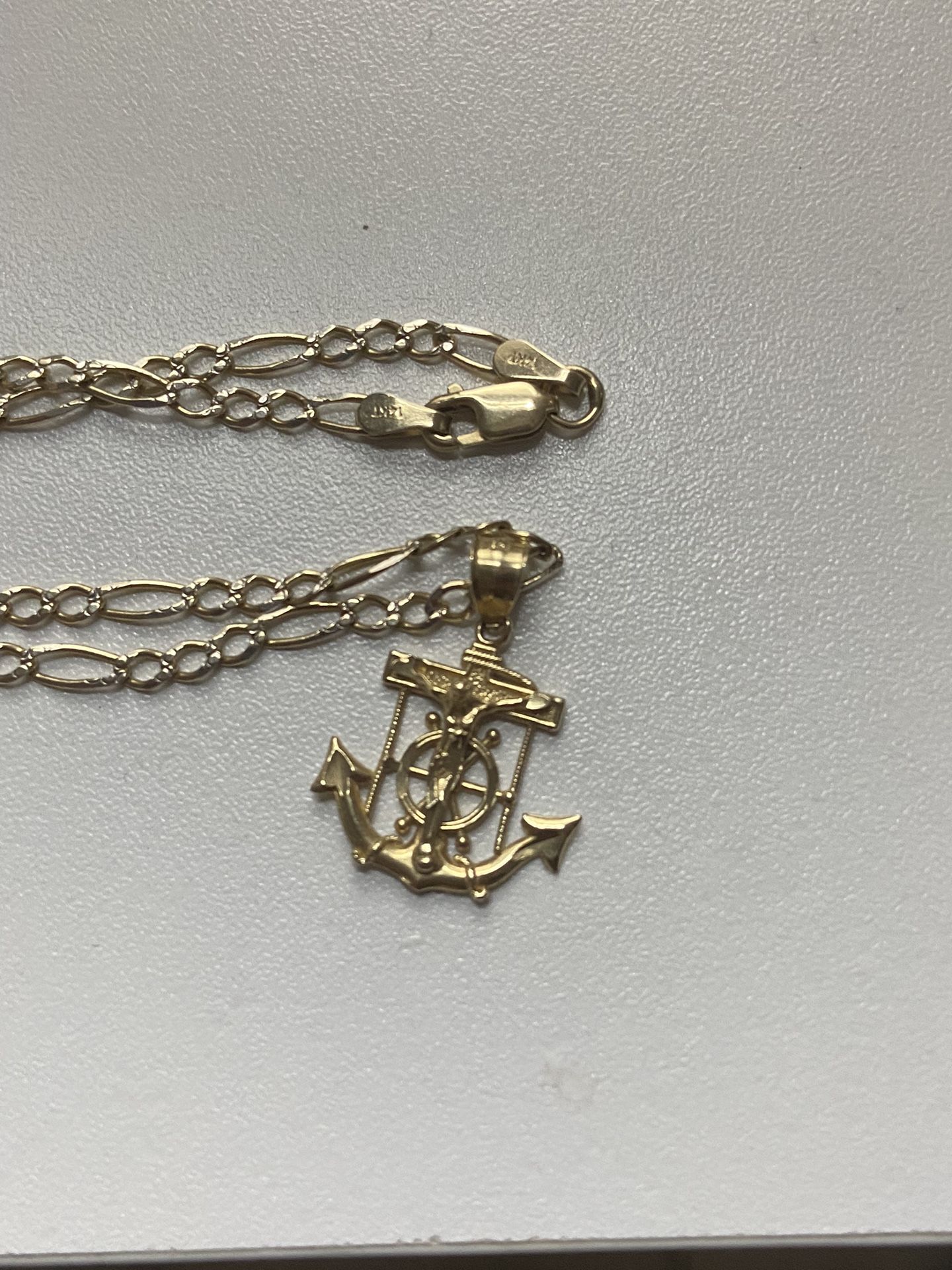 14k Gold Figaro Chain