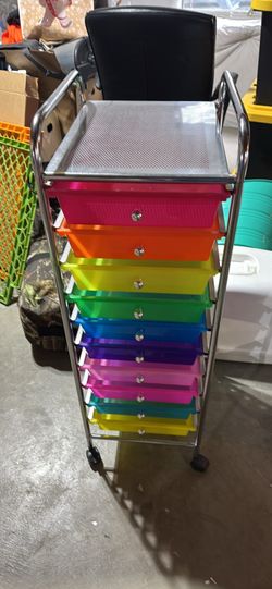 10 drawer color storage drawers