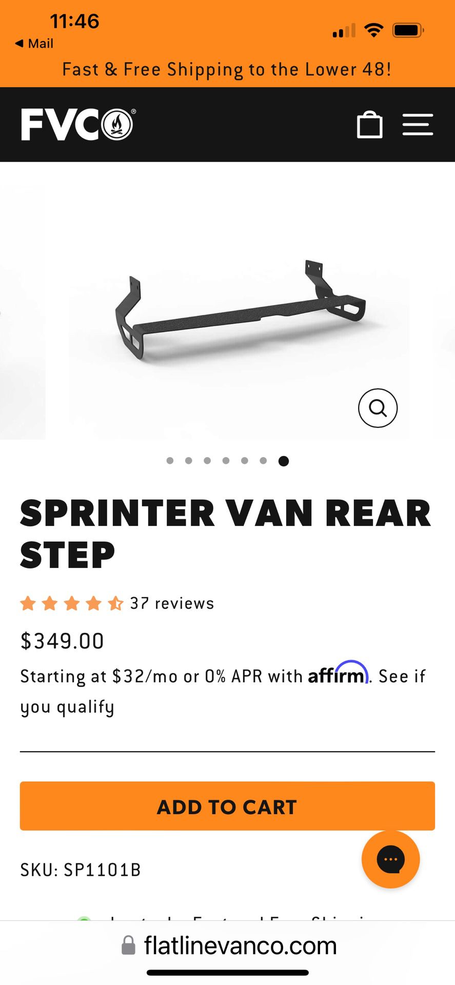 Sprinter Van Rear Step