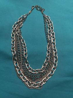 Sabika Multi Row Chain necklace