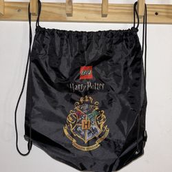 Lego Harry Potter House Crest Cinch Sack Drawstring Nylon  Backpack Bag 