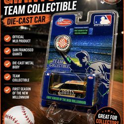 NEW San Francisco Giants Die-Cast Collectible Car – White Rose MLB Team Car (2000 Season)