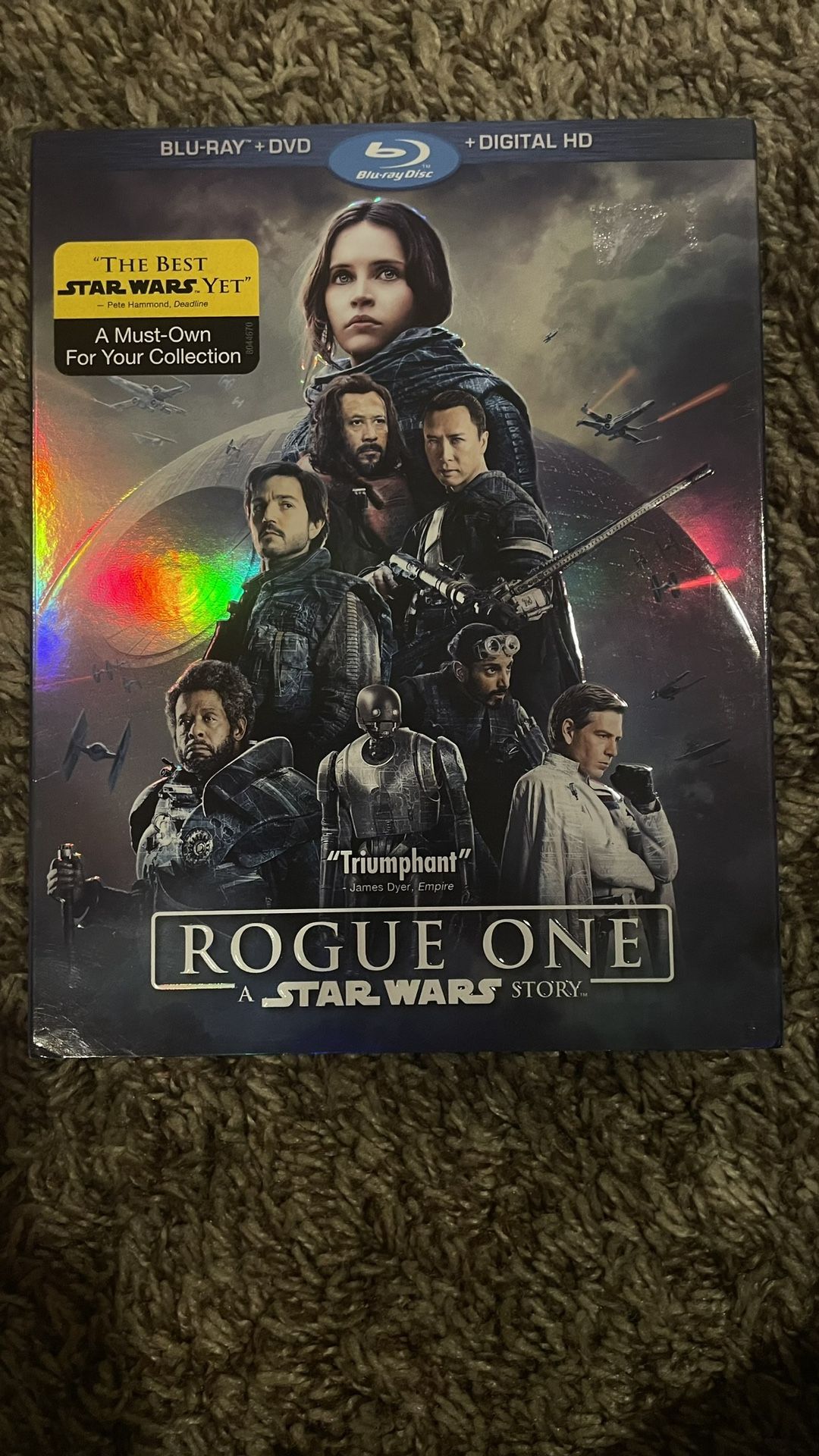 Rogue One Blu-Ray And Dvd Disc Movie