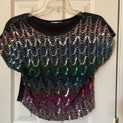 Beautiful multicolored sequin woman’s top