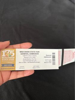 Wisconsin State Fair Tickets