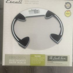 Escali Clear Glass Digital Scale New In Box