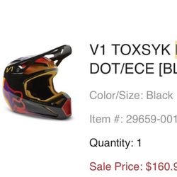 V1 Toxsyk Helmet (Medium) Fox Brand