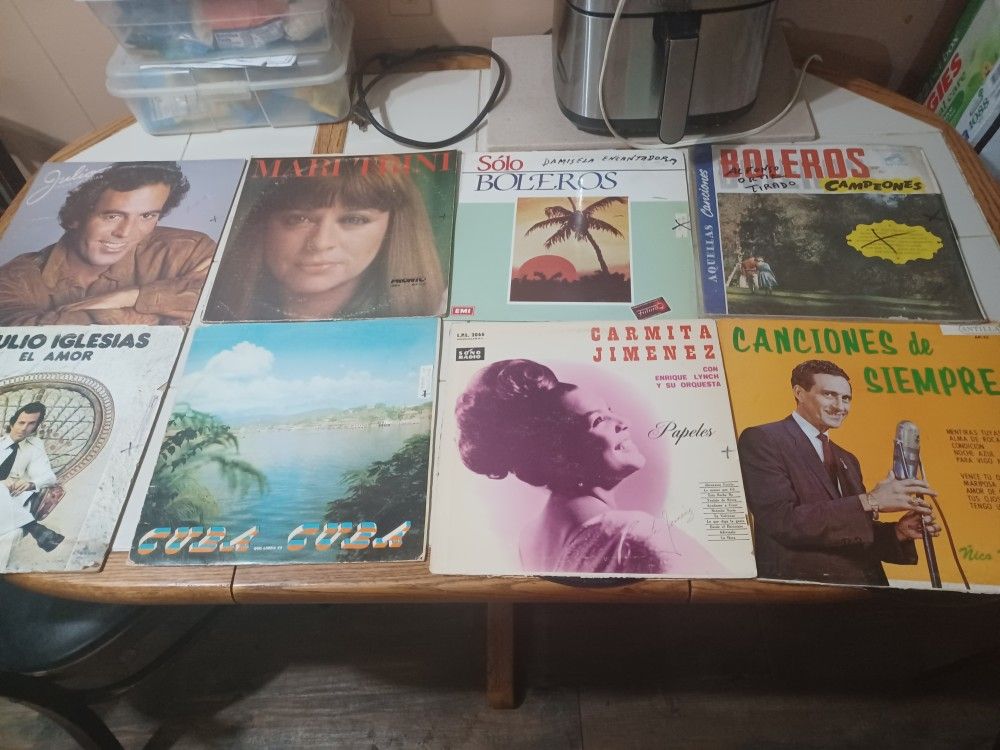 Box of 40+ Latin Records