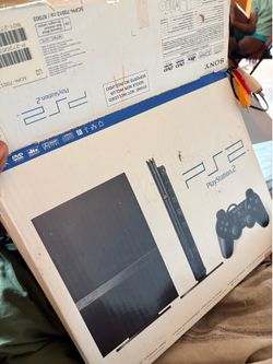 Playstation 2 console + controller + games