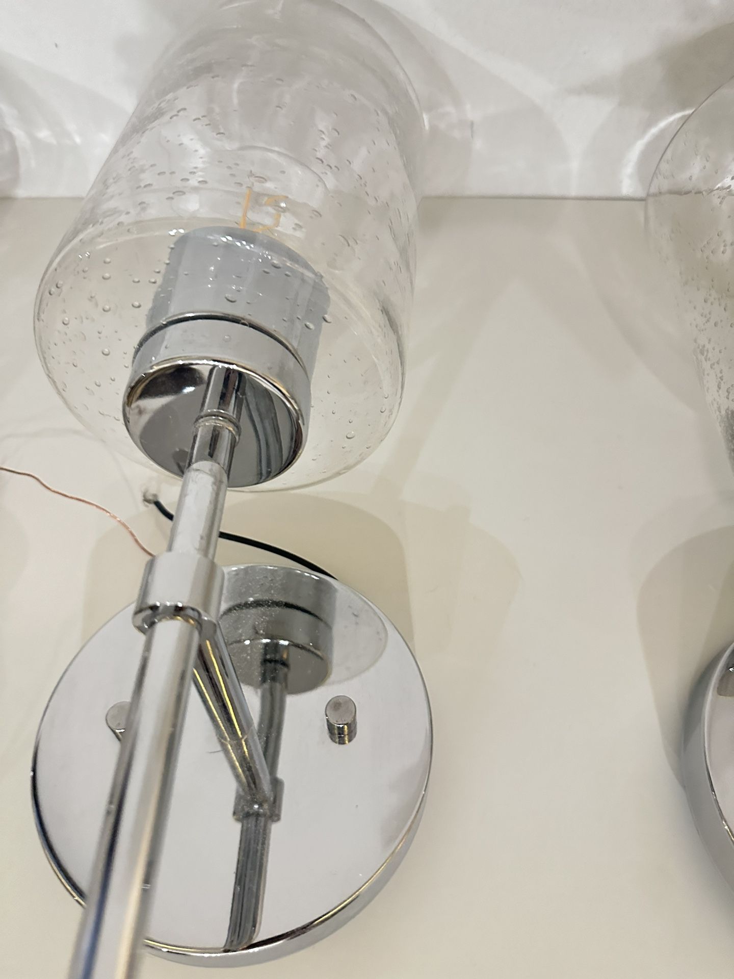 Chrome Light Sconce / 5 Available