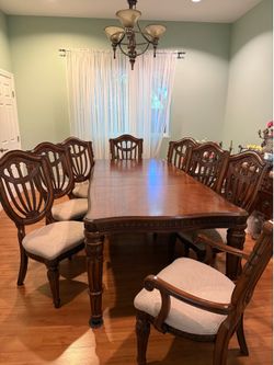 Dining table with 8 chairs