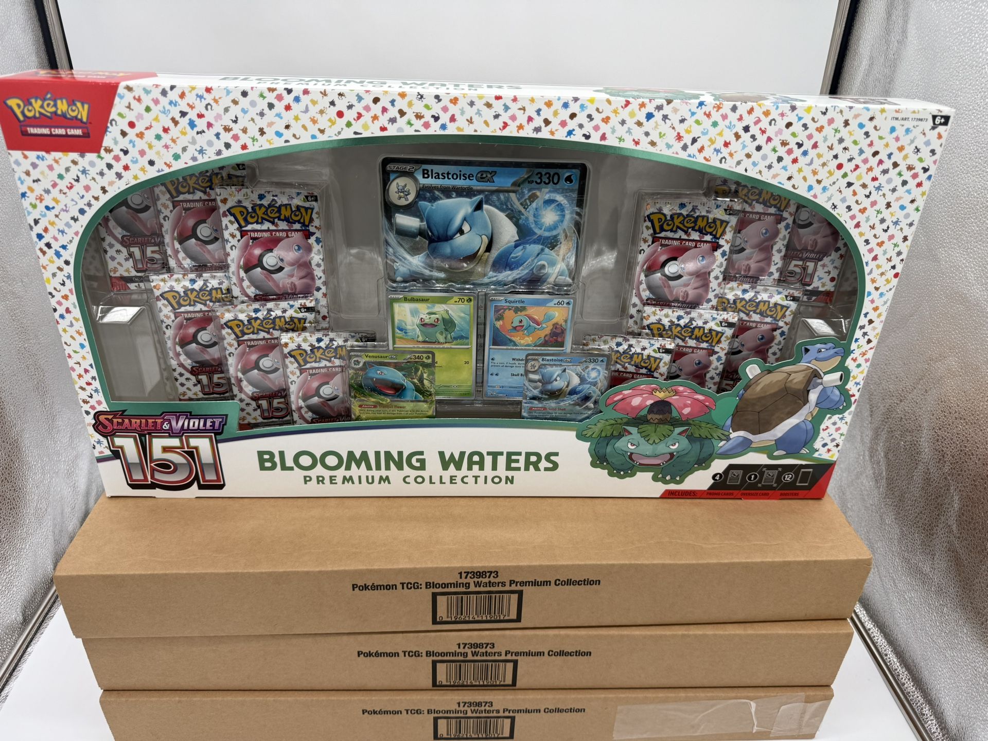 Pokémon TCG Scarlet & Violet 151 Blooming Waters Premium Collection - 12 Packs
