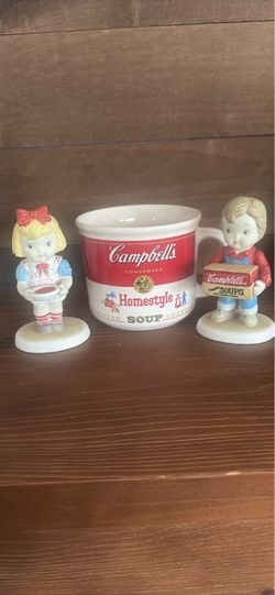 Campbell's Soup Mug and Figurines Set