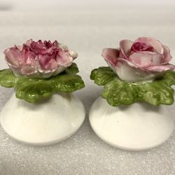 Vintage Ainsley Fine Bone China Floral Salt And Pepper Shakers 