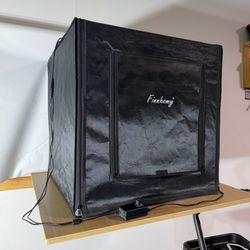 Finnhomy 25” LED Photo Light Box Studio Kit w/ Backgrounds