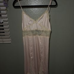 Vintage Pink Slip Dress
