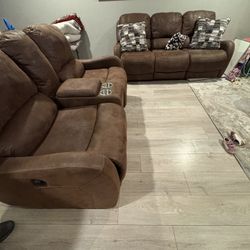 Brown Sofa Set 