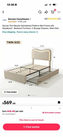 Brand new bed -