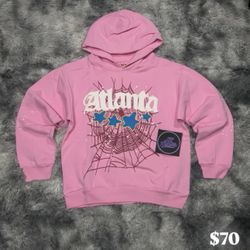 Pink Sp5der Atlanta hoodie  