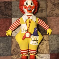 Vintage 1978 Ronald McDonald And Grimace . 21” Doll. See