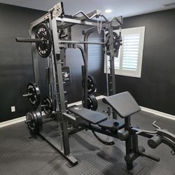 Smith Machine 2001 | Multi-Use Adj Bench | Gym Equipment | Fitness | Squat Rack | Excercise |🔴WEIGHTS AND BARBELL SOLD SEPARATELY 🔴 FREE DELIVERY 🚚