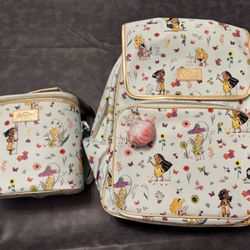 NWT Disney Animators Collection Mint Backpack & Lunch Tote Set