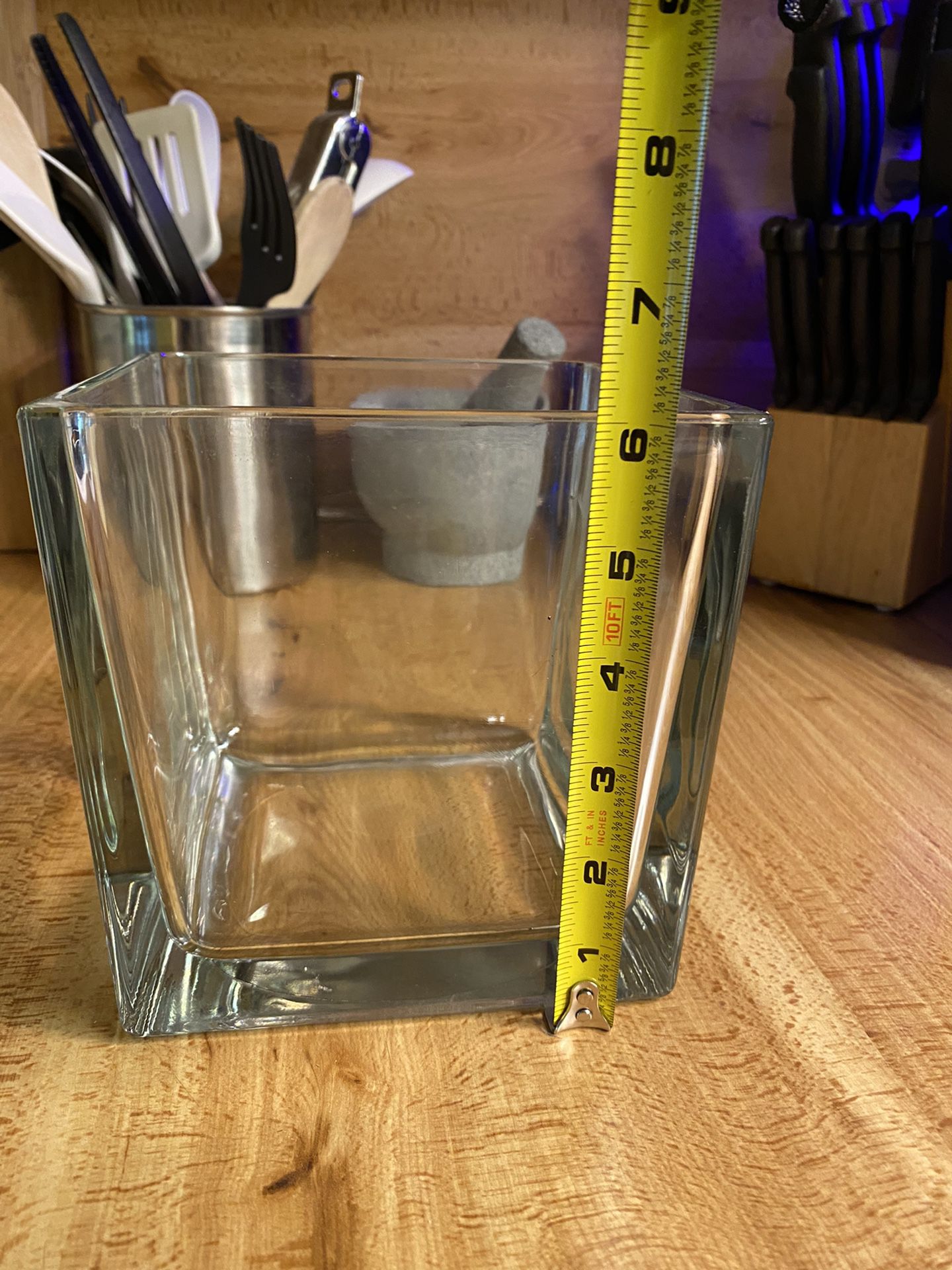 (31) Glass Square Vases - No Cracks