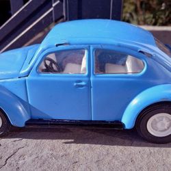 Vintage Tonka V.W. Beetle 52680 Metal Blue Toy Car