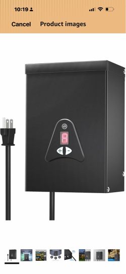 Outdoor Low Voltage Landscape Lighting Transformer
