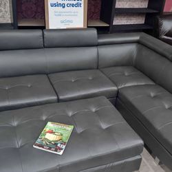 Ibiza Sectional With Ottoman $9 99 With Easy Finance
