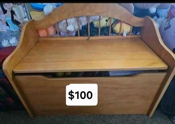 Toy Box Bench Solid Wood