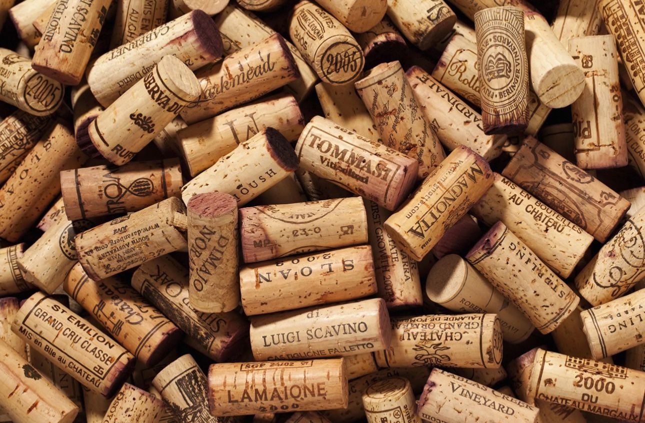 Premium Recycled Corks, Natural Wine Corks from Around The World - 100 Count