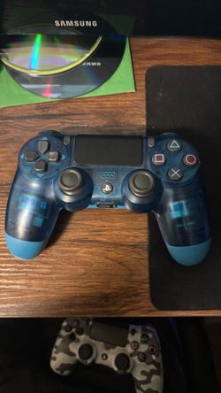 PS4 controller-See through blue