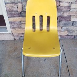 Virco Yellow Student School Chair